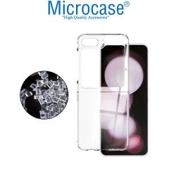 Microcase Samsung Galaxy Z Flip5 Sert Kristal Kapak Kılıf - Şeffaf AL3155