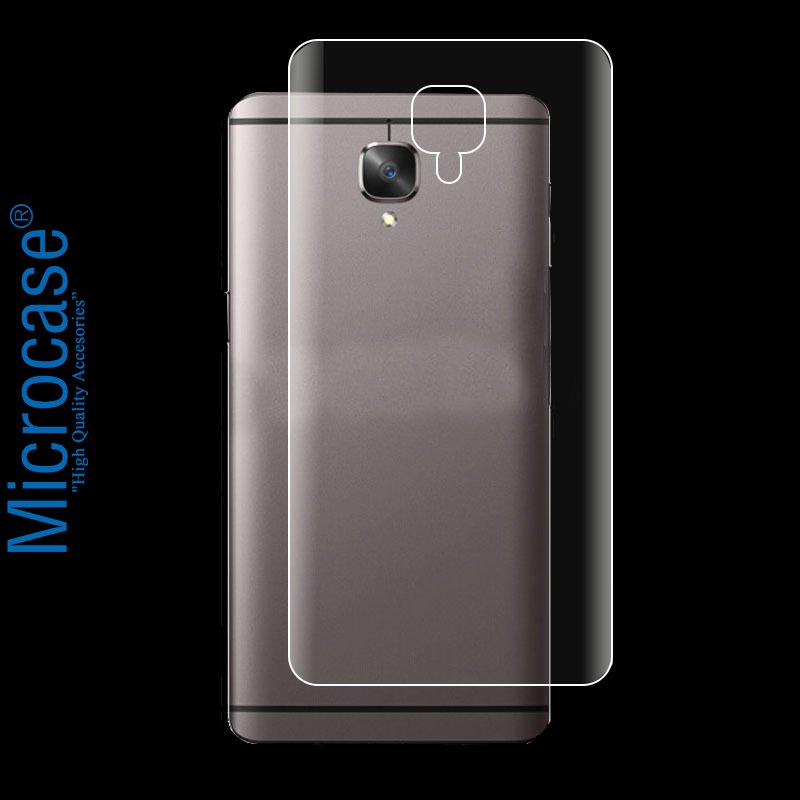 Microcase OnePlus 3 Full Arka Kaplama TPU Soft Koruma Filmi