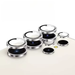Microcase Samsung Galaxy S25 Ultra Kamera Camı Lens Koruyucu Halka Set - AL8114