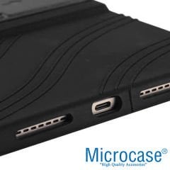 Microcase Lenovo Tab M10 Plus TB125FU 10.61 inch (3.Nesil) Standlı Silikon Kılıf - Siyah AL3309