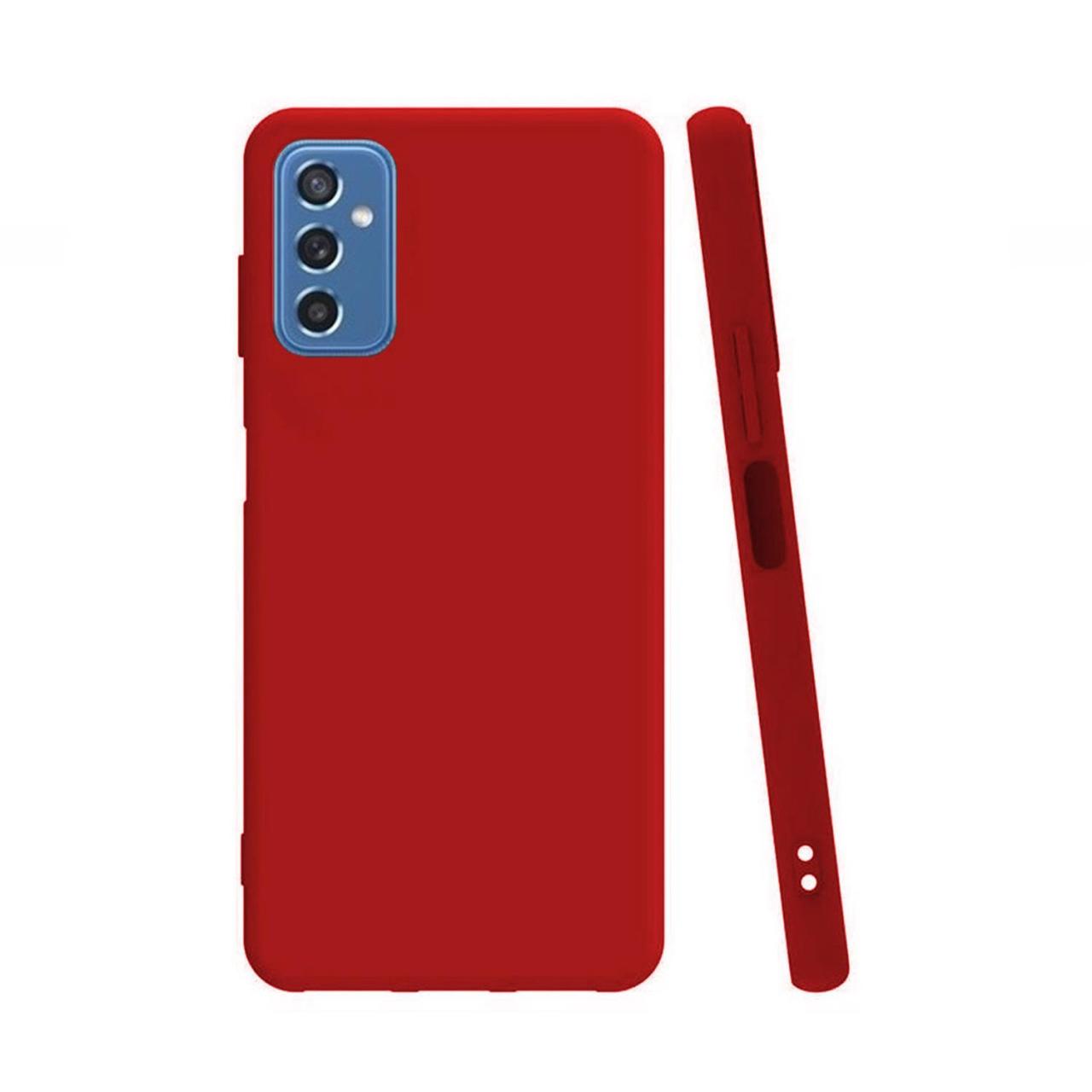 Microcase Samsung Galaxy M52 5G Premium Matte Silikon Kılıf-Kırmızı