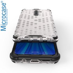 Microcase Xiaomi Redmi Note 8 Pro Ball Serisi Sert Tpu Kılıf - Şeffaf + Tempered Glass Cam Koruma