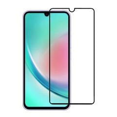 Microcase Samsung Galaxy A34 Tam Kaplayan Çerçeveli Tempered Ekran Koruyucu - Siyah AL3276