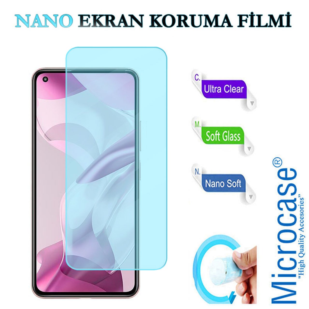 Microcase Xiaomi 11 Lite 5G NE Nano Esnek Ekran Koruma Filmi