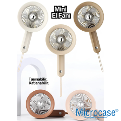 Microcase FN48 Bilek Askılı Şarj Edilebilir Elde Taşınabilir Mini Fan - AL5300