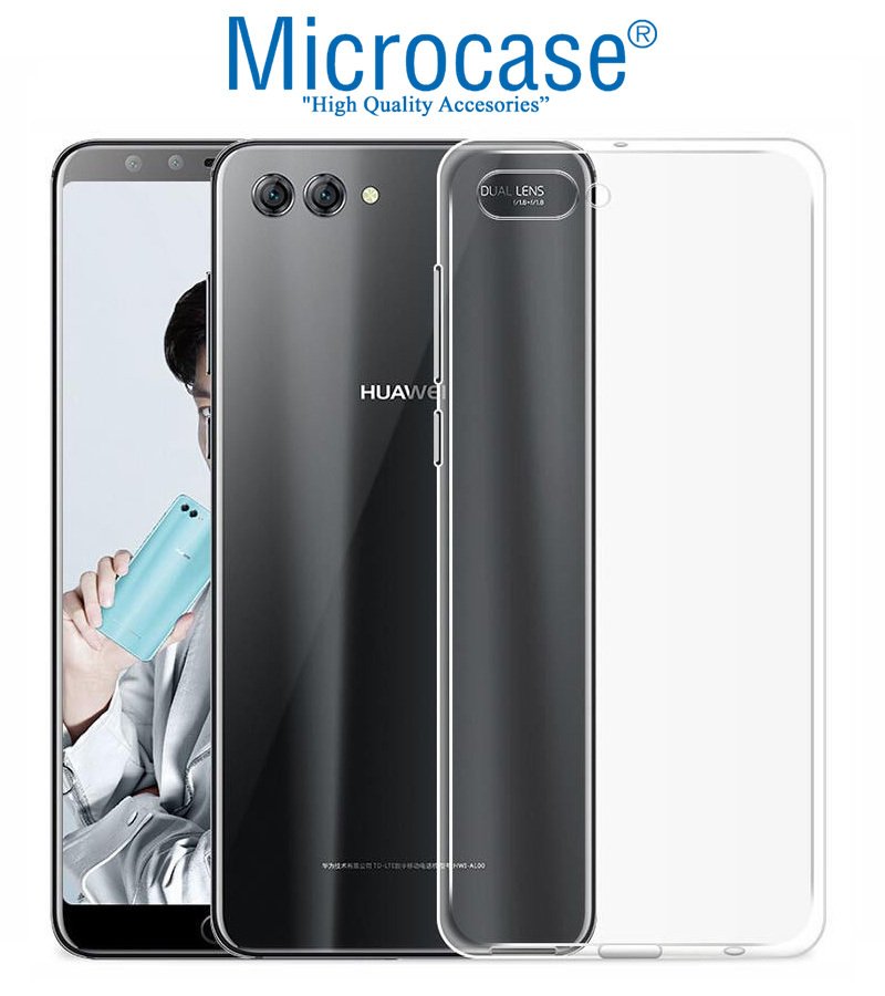 Huawei Nova 2s İnce 0.2 mm Soft Silikon Kılıf + Tempered Cam