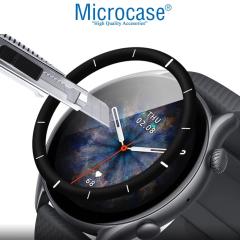 Microcase Amazfit GTR 3 Tam Kaplayan 3D Ekran Koruyucu Film - Siyah