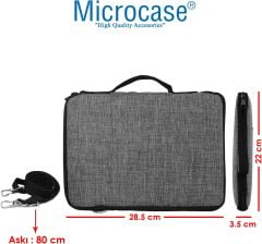 Microcase 9 10 11 inch Tabletler için Omuz Askılı ve El Tutacaklı Universal Sleeve Taşıma Çantası - Pembe AL3068