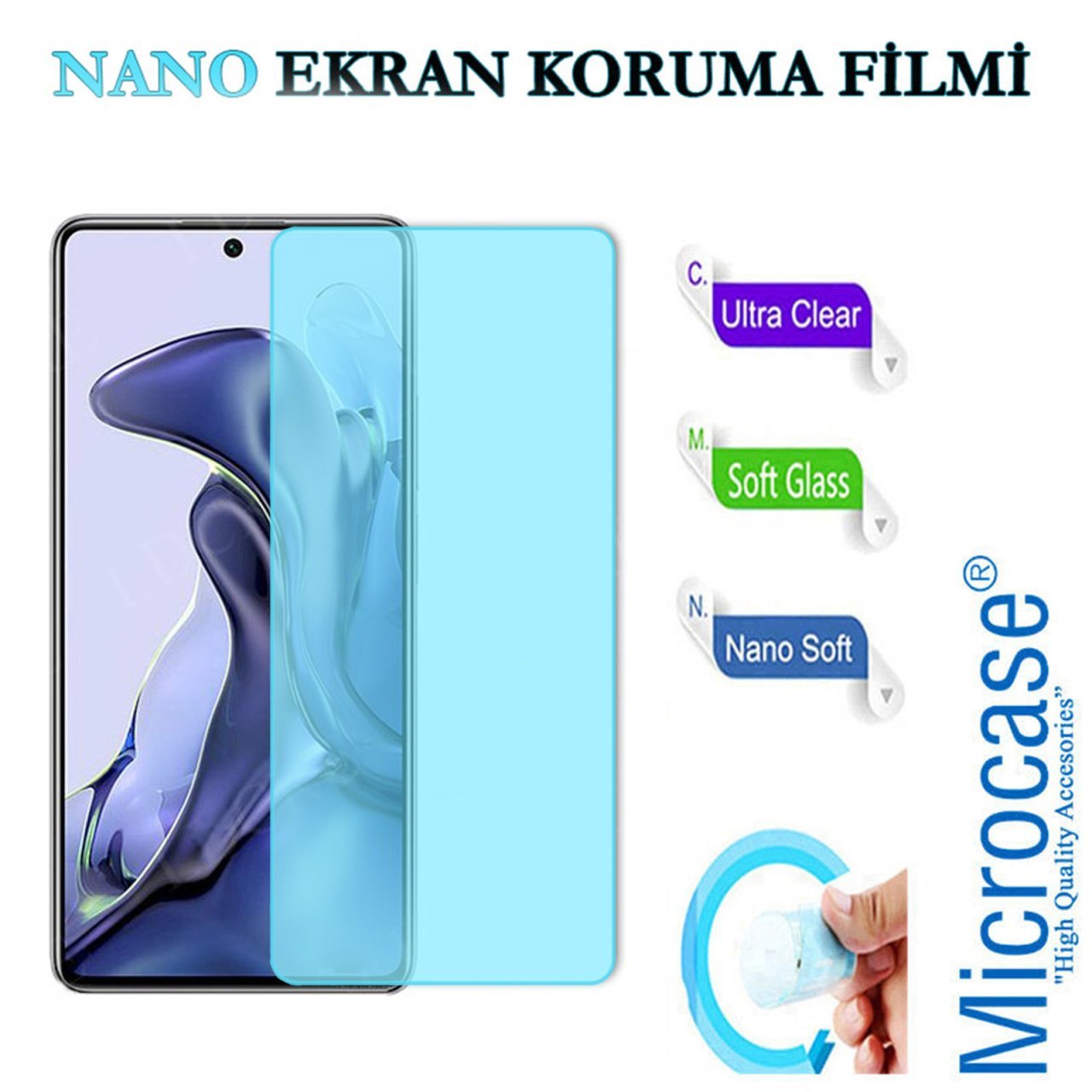 Microcase Xiaomi 11T Nano Esnek Ekran Koruma Filmi