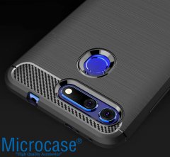 Huawei Honor View 20 Brushed Silikon Kılıf + CAM