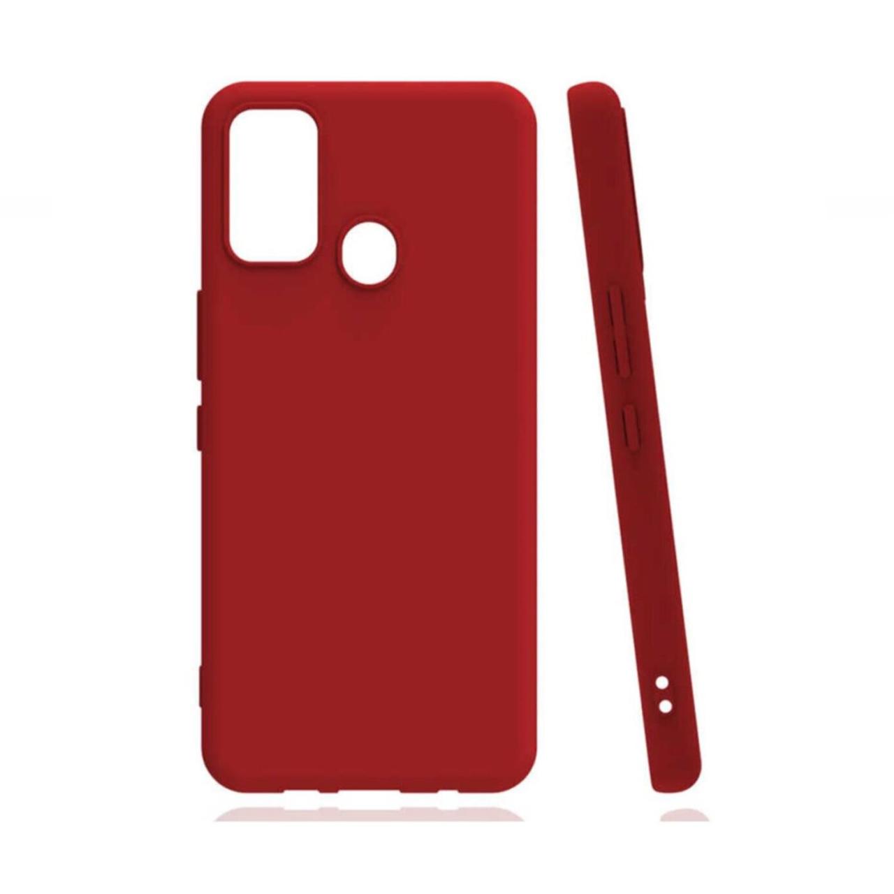 Microcase Tecno Spark 7 Premium Matte Silikon Kılıf -Kırmızı