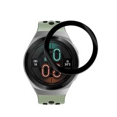 Microcase Huawei Watch GT2e 46 mm Tam Kaplayan Kavisli Ekran Koruyucu 3D Pet Film - Siyah