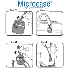 Microcase Airpods Pro Boyun Askılıklı Silikon Koruma 3in1 Set - Pembe