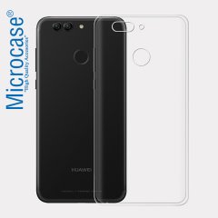 Huawei Nova 2 İnce 0.2 mm Soft Silikon Kılıf + Tempered Glass Cam