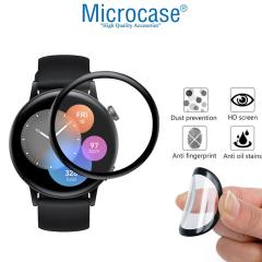 Microcase Huawei Watch GT 3 42 mm Tam Kaplayan 3D Ekran Koruyucu Film - Siyah