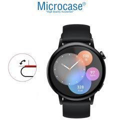 Microcase Huawei Watch GT 3 42 mm Tam Kaplayan 3D Ekran Koruyucu Film - Siyah