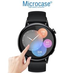 Microcase Huawei Watch GT 3 42 mm Tam Kaplayan 3D Ekran Koruyucu Film - Siyah