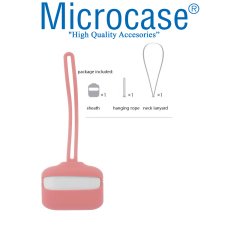 Microcase Airpods Pro Boyun Askılıklı Silikon Koruma 3in1 Set - Pembe