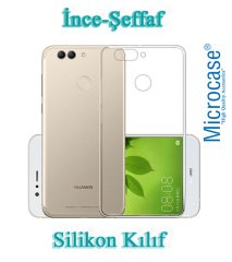 Huawei Nova 2 Plus İnce 0.2 mm Soft Silikon Kılıf + Tempered Cam