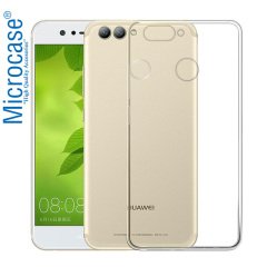 Huawei Nova 2 Plus İnce 0.2 mm Soft Silikon Kılıf + Tempered Cam