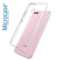 Huawei Nova 2 Plus İnce 0.2 mm Soft Silikon Kılıf + Tempered Cam