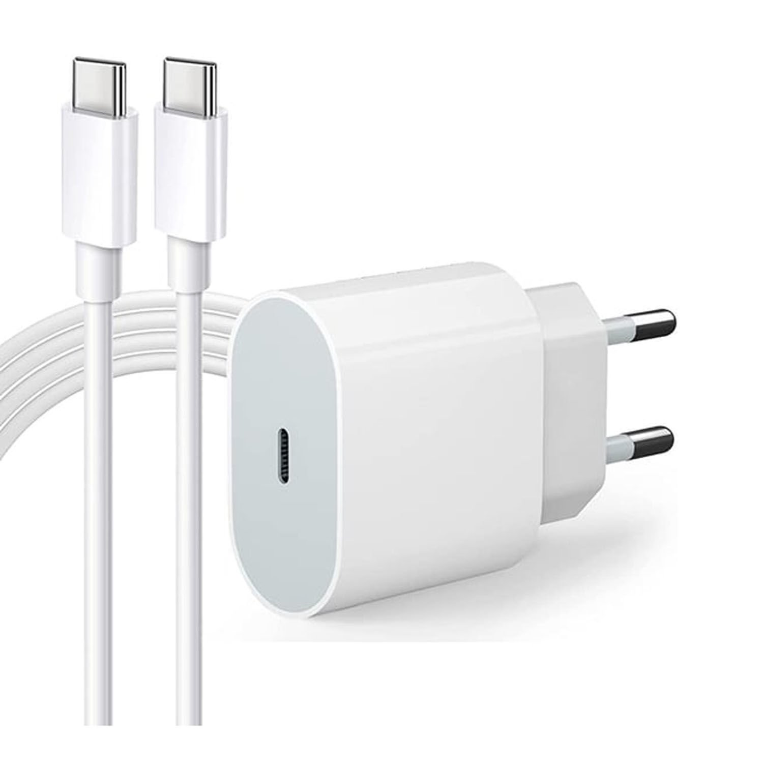 Microcase Tüm Cihazlar ile Uyumlu 20W PD Type-C Hızlı Şarj Adaptörü ve Kablosu Şarj Seti - AL4671