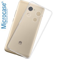 Huawei Y7 Prime İnce 0.2 mm Soft Silikon Kılıf + Tempered Cam