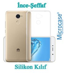 Huawei Y7 Prime İnce 0.2 mm Soft Silikon Kılıf + Tempered Cam