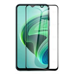 Microcase Xiaomi Redmi Note 11E/Redmi 10 5G Tam Kaplayan Çerçeveli Tempered Ekran Koruyucu - Siyah AL3276