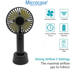 Microcase FN30 Şarj Edilebilir Masaüstü ve Elde Taşınabilir Mini Fan - AL5301