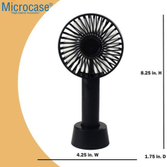 Microcase FN30 Şarj Edilebilir Masaüstü ve Elde Taşınabilir Mini Fan - AL5301