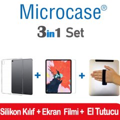 iPad Pro 12.9 2018 Silikon Kılıf + Ekran Filmi + El Tutucu