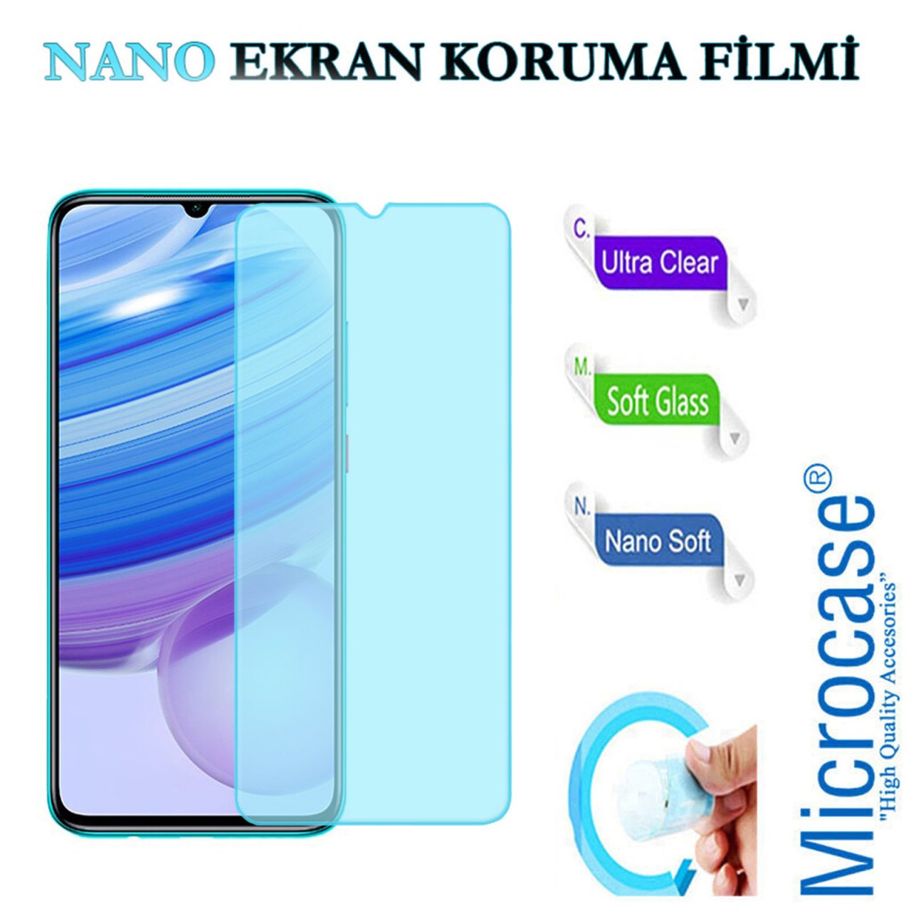 Microcase Xiaomi Redmi 9i Sport Nano Esnek Ekran Koruma Filmi