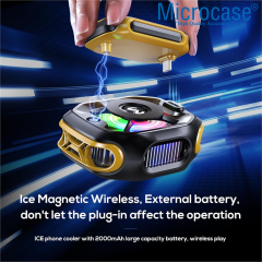 Microcase CX12 Magsafe Özellikli Manyetik Powerbankli RGB Aydınlatmalı Telefon Soğutucu - AL5302