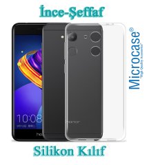 Huawei Honor 6C Pro İnce 0.2 mm Soft Silikon Kılıf + Tempered Cam