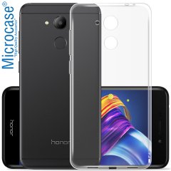 Huawei Honor 6C Pro İnce 0.2 mm Soft Silikon Kılıf + Tempered Cam