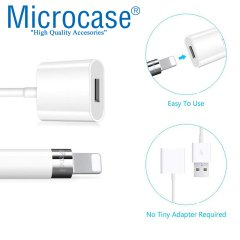 Microcase Apple Pencil için USB Şarj Kablosu - Beyaz
