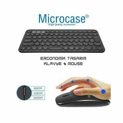 Microcase Honor Magic Pad 2 12.3 inch Tablet için Bluetooth Klavye + Mouse + Tablet Standı - AL8106