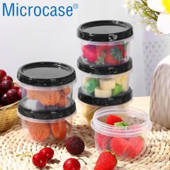 Microcase 3'lü Yuvarlak Erzak Bakliyat Saklama Kabı Kapaklı - AL4688