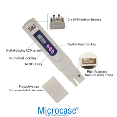 Microcase Tds Metre Dijital Ekranlı Su Kalitesi Ölçüm Cihazı - AL5303