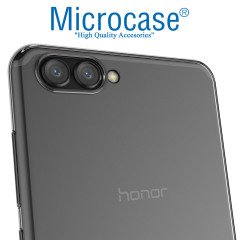 Huawei Honor View 10 İnce 0.2 mm Soft Silikon Kılıf +Tempered Cam