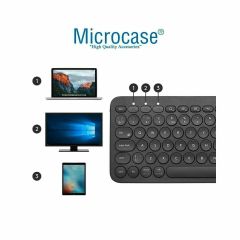 Microcase Xiaomi Pad 7/Pad 7 Pro Tablet için Bluetooth Klavye + Mouse + Tablet Standı - AL8106