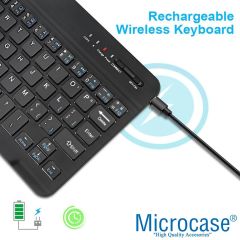 Microcase Honor Pad 9 12.1 inch  Tablet için  Bluetooth Klavye 27 cm (TR Sticker) + Tablet Standı - AL2754