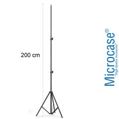Microcase 3 Ayak Sabitleyici Alüminyum Cep Telefonu Kamera DSLR Led Light Tripodu 200 cm - AL2630