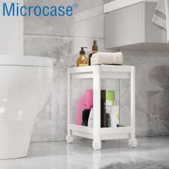Microcase 2 Katlı Tekerlekli Düzenleyici Raf, Banyo Dolabı, Mutfak Tezgah Altı, Deterjanlık - AL4696