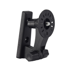 Microcase 3M Yapışkan veya Vida Monteli 1/4 Vida Girişli 180 Derece Döner Başlıklı Web kamera Bebek Kamerası Tutucu Stand Siyah - AL5014