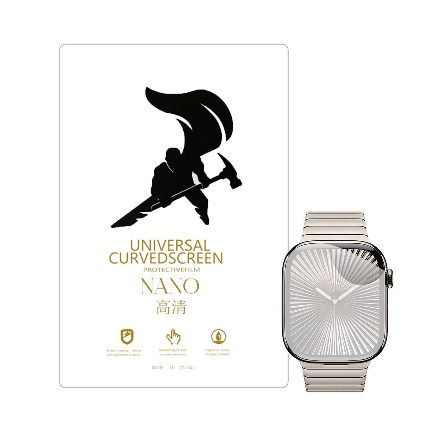 Microcase Apple Watch Series 10 46mm için TPU Ekran Koruma Filmi - EKM109