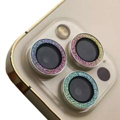 Microcase iPhone 13 Elmas Taş Lens Koruma Halkası -Gökkuşağı AL2775