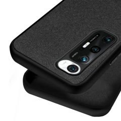 Microcase Xiaomi Mi 10S Fabrik Serisi Kumaş ve Deri Desen Kılıf (SEÇENEKLİ)