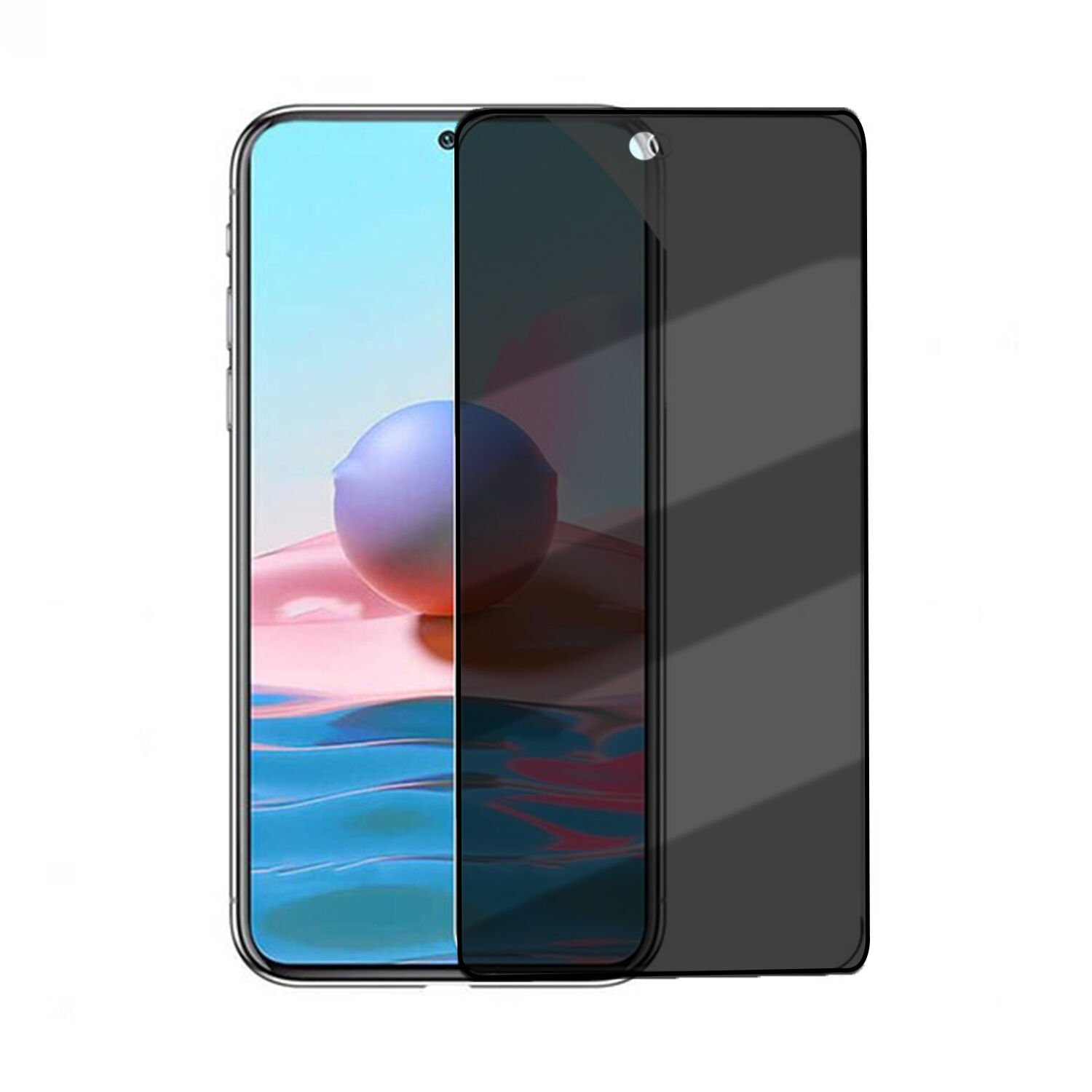 Microcase Xiaomi Redmi Note 12T Pro / Note 11T Pro Privacy Gizlilik Filtreli Tam Kaplayan Tempered Cam - AL3125
